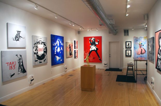 Blek Le Rat: Ratical, Vertical Gallery Installation View