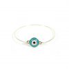 Teal Evil Eye Bracelet via MASHALLAH