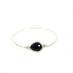 Onyx Crystal Bracelet via MASHALLAH