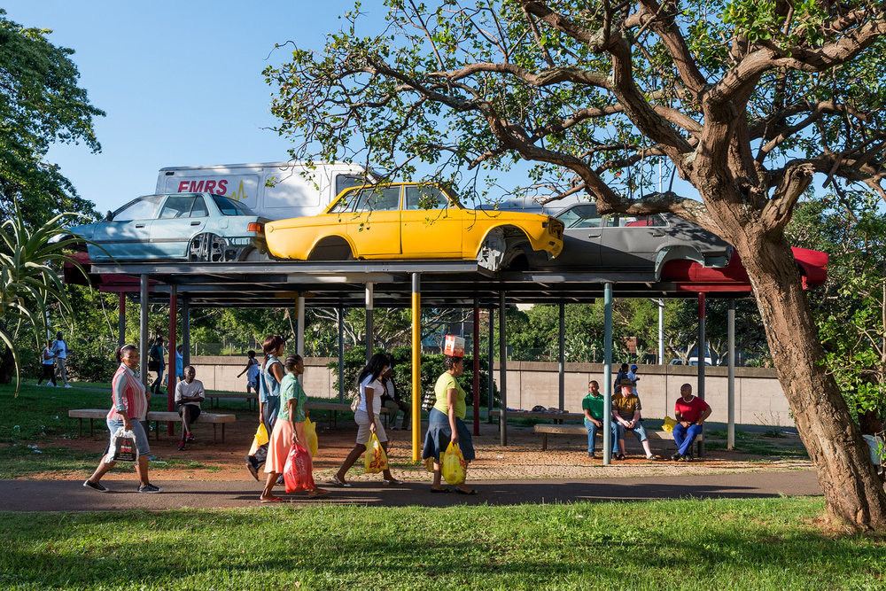 Raumlabor, Rush Hour Rest Stop, Durban South Africa, 2014, Roger Jardine