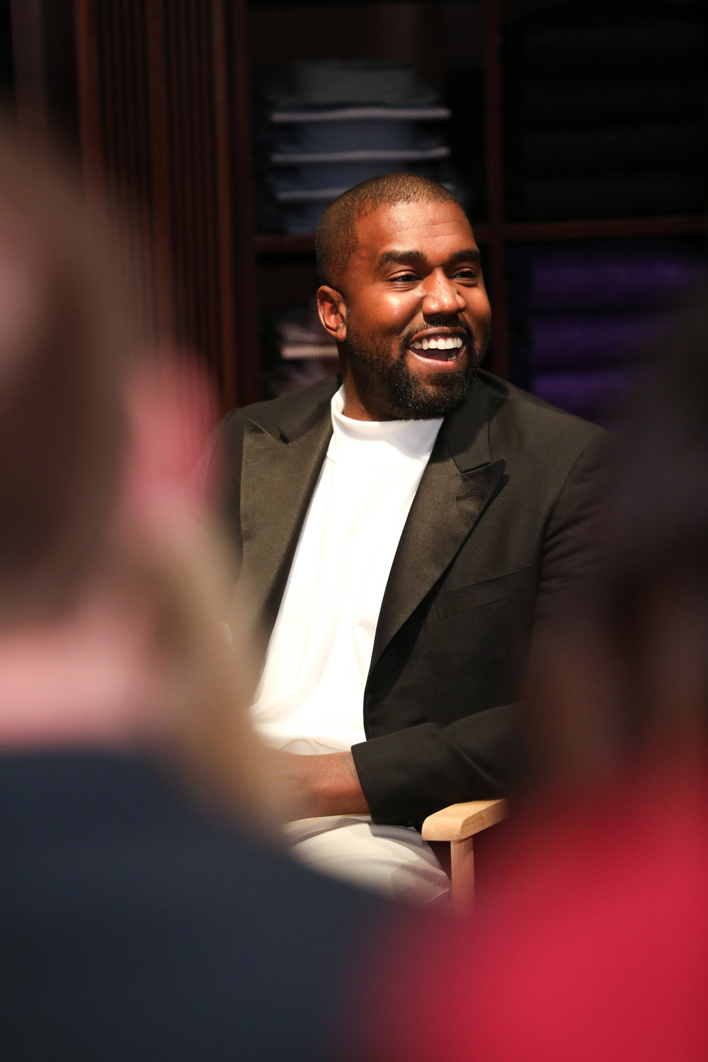 Kanye West attends Jim Moore Book Event At Ralph Lauren Chicago on October 28, 2019 in Chicago, Illinois. Photo by Robin Marchant/Getty Images for Ralph Lauren.